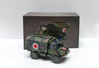 1:64 Mercedes Unimog U1300L Army Ambulance Diecast Model Truck, Military Rescue Vehicle Miniature Collectible