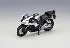 1:18 Honda CBR1000RR Diecast Motorcycle Model, Black White Sport Bike Alloy Miniature Collectible for Racing Fans