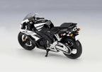 1:18 Honda CBR1000RR Diecast Motorcycle Model, Black White Sport Bike Alloy Miniature Collectible for Racing Fans