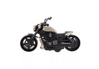 1:18 Vintage Cruiser Motorcycle Diecast Model, Grey Black Custom Bike Alloy Miniature Collectible for Biker Enthusiasts