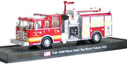 Pierce Dash Top Mount Pumper Fire Truck 1:64 Diecast Model, USA Fire Engine Collectible, Detailed Fire Department Rescue Truck Scale Model for Display