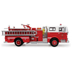 San Francisco Engine 31 Fire Truck 1:64 Diecast Model, Vintage American Fire Engine Miniature, Red Rescue Ladder Truck Alloy Collectible