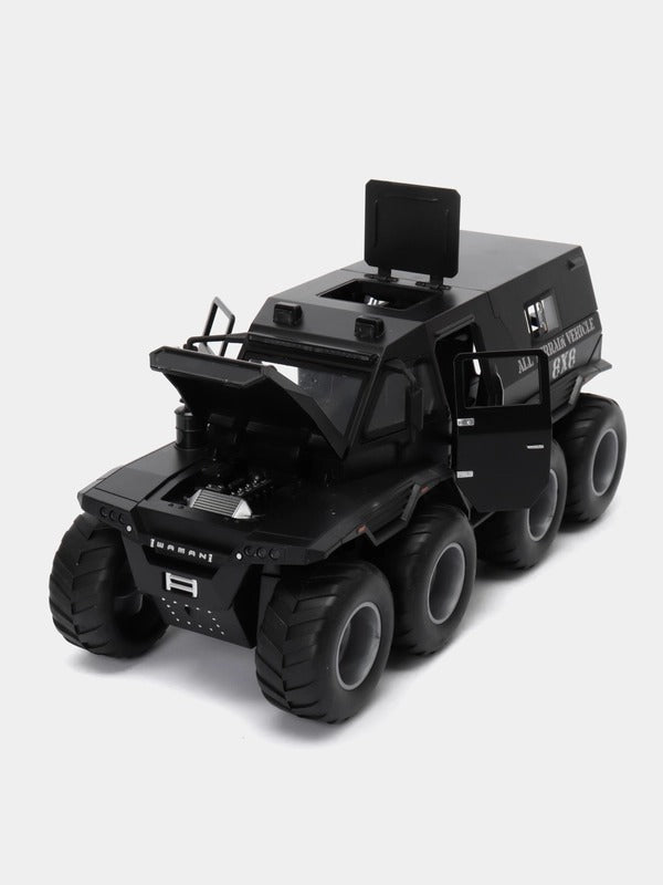 1:32 Avtoros Shaman 8x8 Off Road Truck Model, All Terrain Expedition Vehicle Diecast Miniature Collectible
