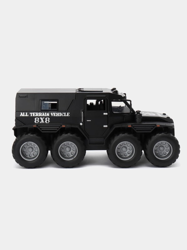 1:32 Avtoros Shaman 8x8 Off Road Truck Model, All Terrain Expedition Vehicle Diecast Miniature Collectible