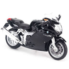 1:18 BMW K1200S Diecast Motorcycle Model, Black Sport Touring Alloy & Plastic Miniature Collectible for Biker Fans