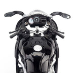 1:18 BMW K1200S Diecast Motorcycle Model, Black Sport Touring Alloy & Plastic Miniature Collectible for Biker Fans