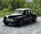 1:43 Classic Mercedes-Benz Vintage Sedan Diecast Car Model, Black Pull Back Alloy Miniature Collectible for Retro Car Fans