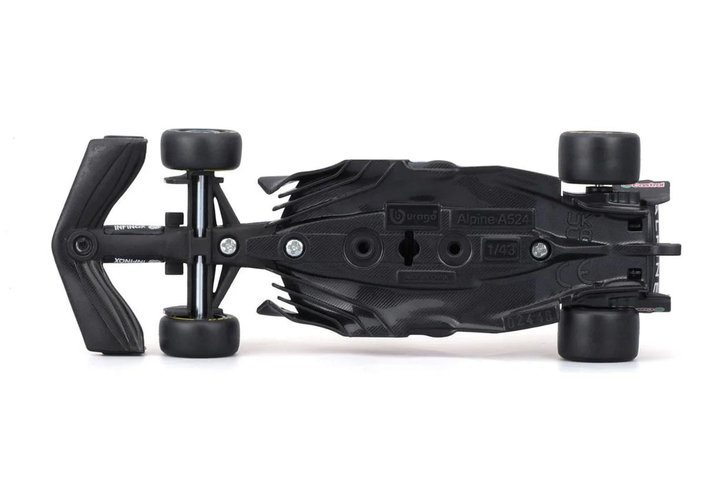 1:43 Alpine A524 BWT Formula 1 Diecast Car Model, Pink Black F1 Racing Miniature Collectible for Motorsport Fans