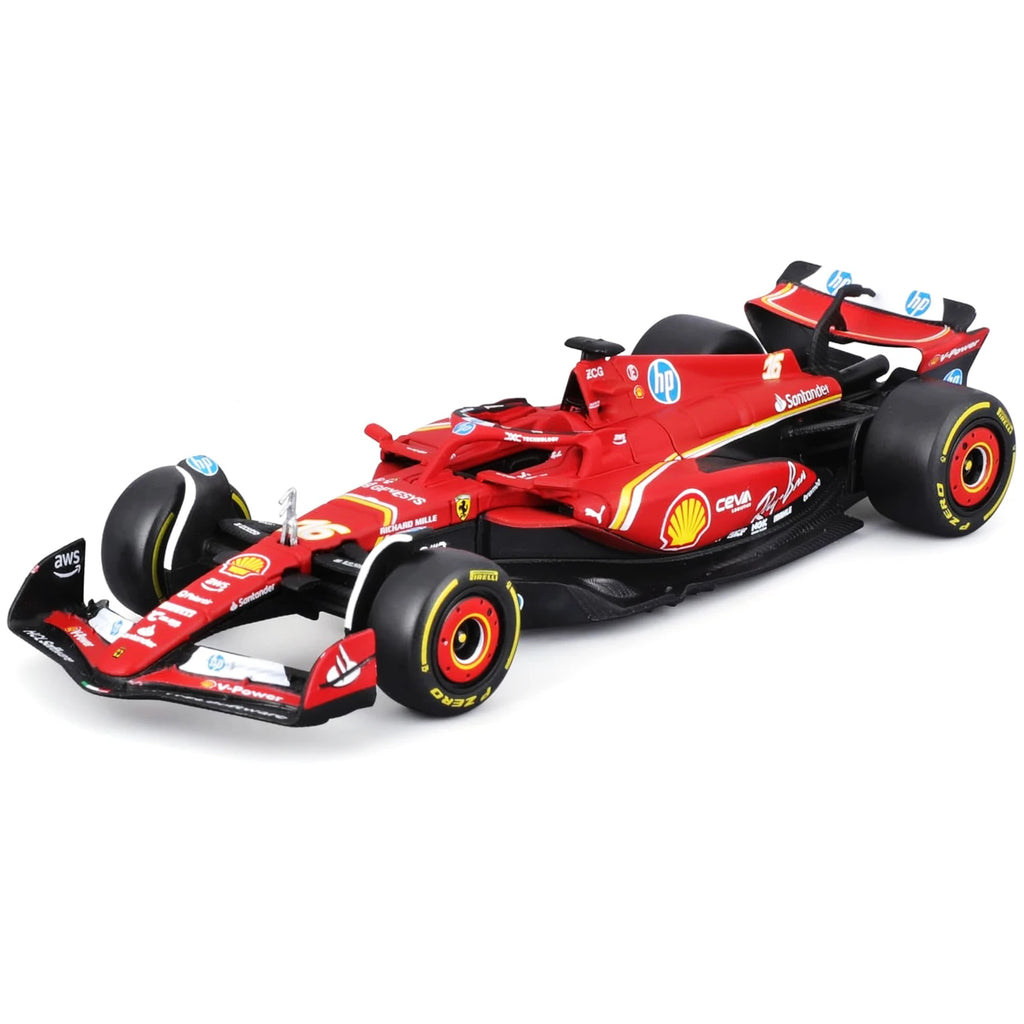 1:43 Ferrari SF-24 Formula 1 Diecast Car Model, Red F1 Racing Miniature Collectible for Motorsport & Ferrari Fans
