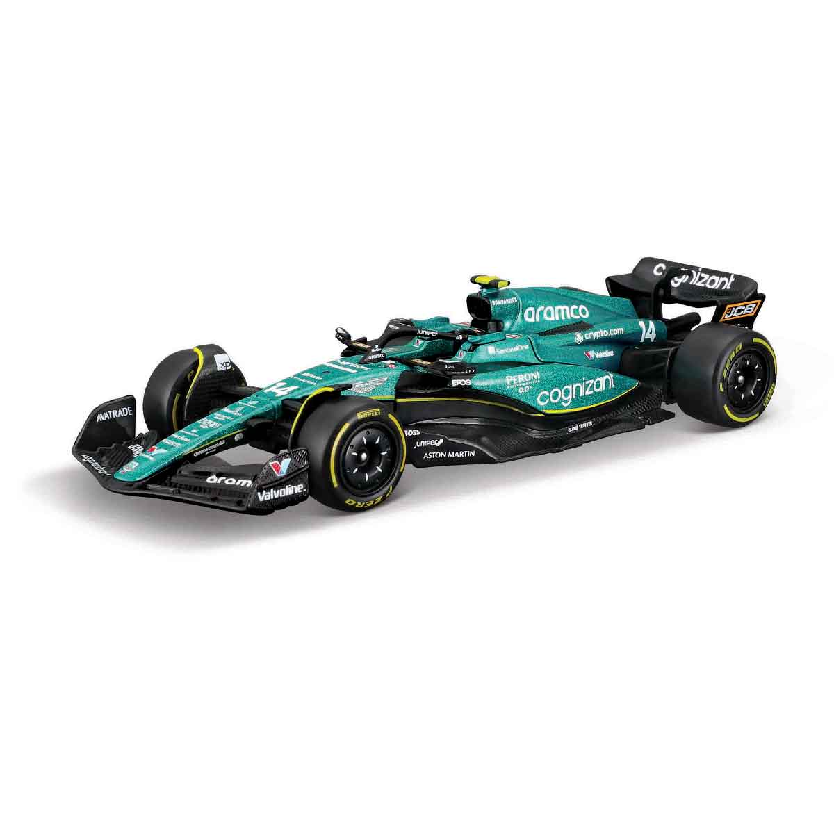 1:24 Aston Martin AMR23 Formula 1 Diecast Car Model, Aramco Cognizant F1 Racing Miniature Collectible for Motorsport Fans