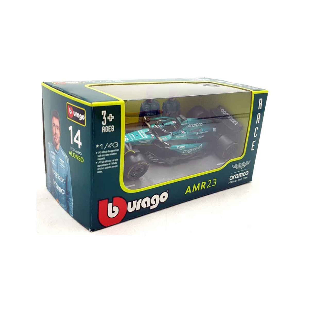 1:24 Aston Martin AMR23 Formula 1 Diecast Car Model, Aramco Cognizant F1 Racing Miniature Collectible for Motorsport Fans