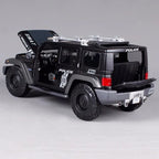 1:18 Jeep Rescue Concept Police SWAT Diecast SUV, Black Emergency Rescue Off Road Vehicle Collectible