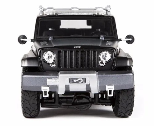 1:18 Jeep Rescue Concept Police SWAT Diecast SUV, Black Emergency Rescue Off Road Vehicle Collectible