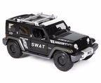 1:18 Jeep Rescue Concept Police SWAT Diecast SUV, Black Emergency Rescue Off Road Vehicle Collectible
