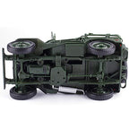 Willys MB 1941 Military Jeep 1:18 Diecast Model Car, WWII US Army Classic Jeep Collectible, Vintage Military Vehicle Scale Model for Display or Collection