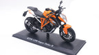 1:12 KTM 1290 Super Duke R Diecast Motorcycle Model, Orange Black Streetfighter Bike Alloy & Plastic Miniature for Collectors