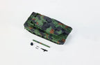 Leopard 2A6 Main Battle Tank 1:64 Diecast Model, German Army Military Tank Collectible, Detailed Camouflage Tank Scale Model for Display and Collection