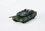 Leopard 2A6 Main Battle Tank 1:64 Diecast Model, German Army Military Tank Collectible, Detailed Camouflage Tank Scale Model for Display and Collection
