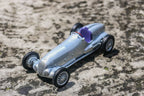 1:24 Welly 1937 Mercedes-Benz W125 Diecast Car Model, Classic Silver Alloy Miniature Collectible for Vintage Car Enthusiasts