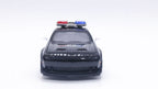 1:32 Dodge Challenger SRT Hellcat Police Diecast Car Model, Black White Alloy Miniature with LED Lights for Collectors