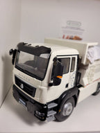 1:24 Sitrak C7H Dump Truck Diecast Model, White Construction Tipper Alloy & Plastic Miniature Collectible for Truck Fans