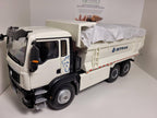 1:24 Sitrak C7H Dump Truck Diecast Model, White Construction Tipper Alloy & Plastic Miniature Collectible for Truck Fans