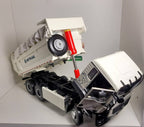 1:24 Sitrak C7H Dump Truck Diecast Model, White Construction Tipper Alloy & Plastic Miniature Collectible for Truck Fans