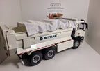 1:24 Sitrak C7H Dump Truck Diecast Model, White Construction Tipper Alloy & Plastic Miniature Collectible for Truck Fans