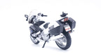 1:18 Yamaha FJR1300 Police Diecast Motorcycle Model, White Black Patrol Touring Bike Alloy & Plastic Miniature