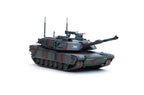 M1A2 Abrams Main Battle Tank 1:64 Diecast Model, US Army Military Tank Collectible, Detailed Camouflage Abrams Tank Scale Model for Display and Collection