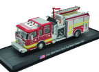 Pierce Dash Top Mount Pumper Fire Truck 1:64 Diecast Model, USA Fire Engine Collectible, Detailed Fire Department Rescue Truck Scale Model for Display