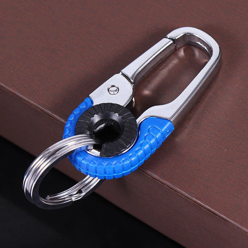 Heavy Duty Metal Carabiner Keychain, Stainless Steel Key Ring Clip, Tactical Key Holder for Men