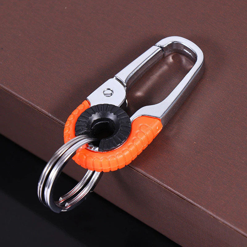 Heavy Duty Metal Carabiner Keychain, Stainless Steel Key Ring Clip, Tactical Key Holder for Men
