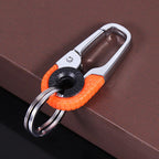Heavy Duty Metal Carabiner Keychain, Stainless Steel Key Ring Clip, Tactical Key Holder for Men