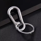Heavy Duty Metal Carabiner Keychain, Stainless Steel Key Ring Clip, Tactical Key Holder for Men