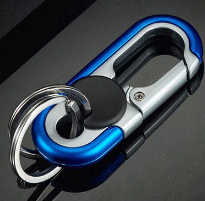 Heavy Duty Metal Carabiner Keychain, Stainless Steel Key Ring Clip, Tactical Key Holder for Men